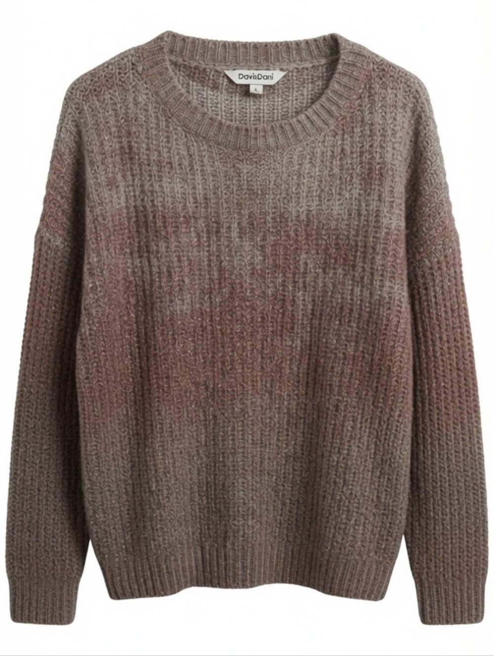 Davi & Dani Cozy Pullover Sparkly Sweater Medium Ombre Dolman Sleeve Warm‎ Boho